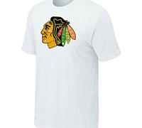 Cheap NHL Chicago Blackhawks Big & Tall Logo White T-Shirt For Sale