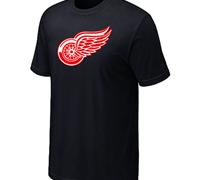 Cheap NHL Detroit Red Wings Big & Tall Logo Black T-Shirt For Sale