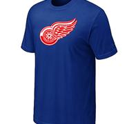 Cheap NHL Detroit Red Wings Big & Tall Logo Blue T-Shirt For Sale