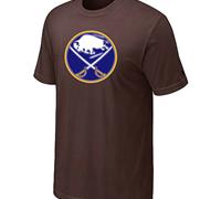 Cheap NHL Buffalo Sabres Big & Tall Logo Brown T-Shirt For Sale
