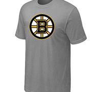 Cheap NHL Boston Bruins Big & Tall Logo L.Grey T-Shirt For Sale
