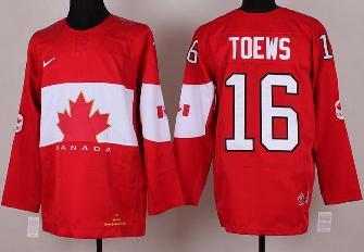 Cheap 2014 Winter Olympics Canada Team 16 Jonathan Toews Red Hockey Jerseys For Sale