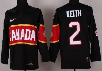 Cheap 2014 Winter Olympics Canada Team 2 Duncan Keith Black Hockey Jerseys For Sale