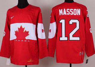 Cheap 2014 Winter Olympics Canada Team 12 Chris Mason Red Hockey Jerseys For Sale