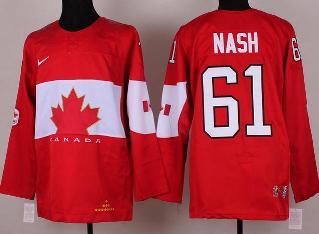 Cheap 2014 Winter Olympics Canada Team 61 Rick Nash Red Hockey Jerseys For Sale