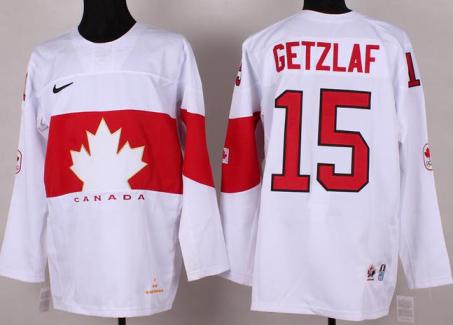 Cheap 2014 Winter Olympics Canada Team 15 Ryan Getzlaf White Hockey Jerseys For Sale
