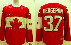 Cheap 2014 Winter Olympics Canada Team 37 Patrice Bergeron Red Hockey Jerseys For Sale
