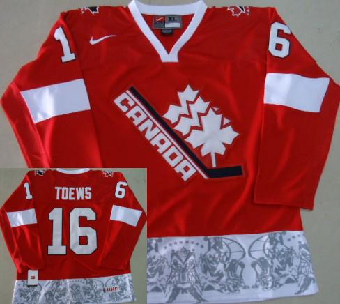 Cheap NHL Team Canada 16 Jonathan Toews 2012 Olympic Red Jerseys For Sale