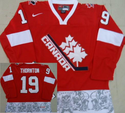 Cheap NHL Team Canada 19 Thornton 2012 Olympic Red Jerseys For Sale