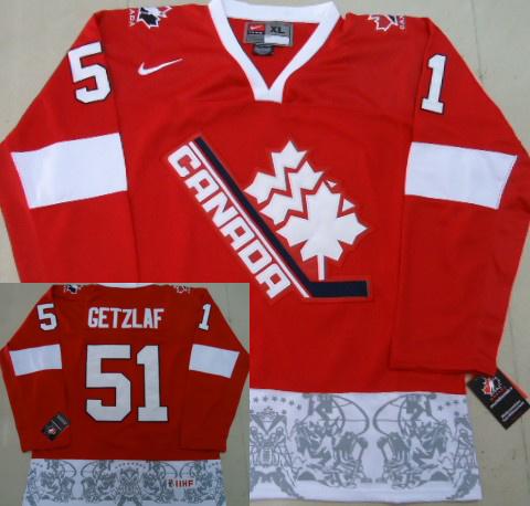 Cheap NHL Team Canada 51 Getzlaf 2012 Olympic Red Jerseys For Sale