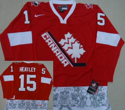 Cheap NHL Team Canada 15 Heatley 2012 Olympic Red Jerseys For Sale