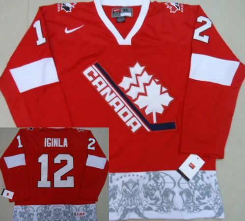 Cheap NHL Team Canada 12 Iginla 2012 Olympic Red Jerseys For Sale