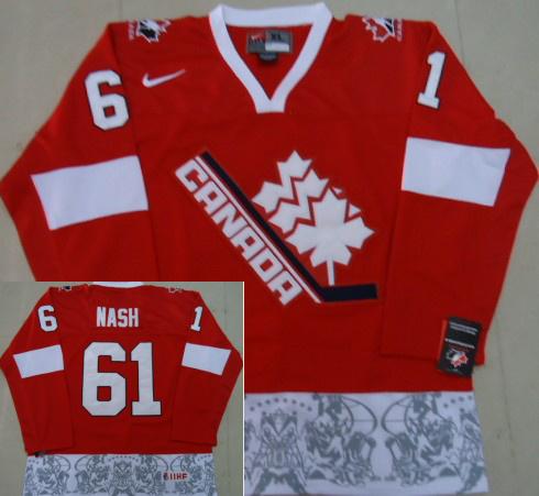 Cheap NHL Team Canada 61 Nash 2012 Olympic Red Jerseys For Sale