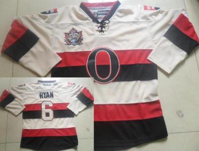 Ottawa Senators 6 Bobby Ryan Cream Heritage Classic NHL Jerseys