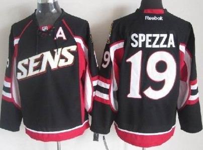 Cheap Ottawa Senators 19 Jason Spezza Black NHL Jerseys For Sale
