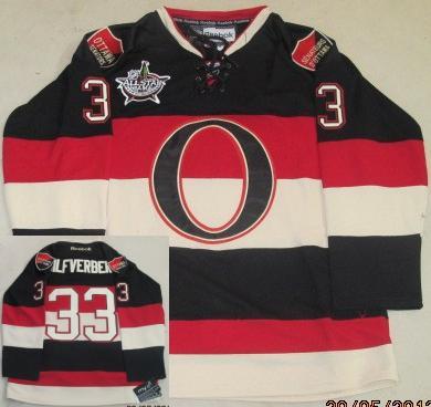 Cheap Ottawa Senators 33 Jakob Silfverberg Black 2012 All Star NHL Jerseys For Sale