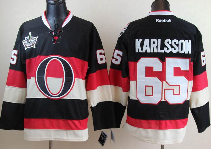 Cheap Ottawa Senators #65 Erik Karlsson Black 2012 All Star Jerseys For Sale