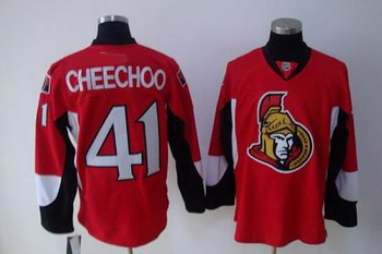 Ottawa Senators 41 CHEECHOO red Jersey