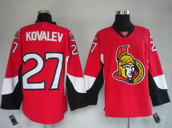 Cheap Ottawa Senators 27 KOVALEV red Jerseys For Sale