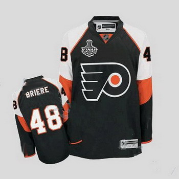 Cheap Philadelphia Flyers 48 Daniel Briere Black Home Jersey with Stanley Cup Finals Patch For Sale