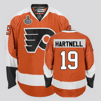 Cheap Philadelphia Flyers 19 Scott Hartnell Orange Jersey with Stanley Cup Finals Patch For Sale