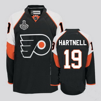 Cheap Philadelphia Flyers 19 Scott Hartnell Black Jersey with Stanley Cup Finals Patch For Sale