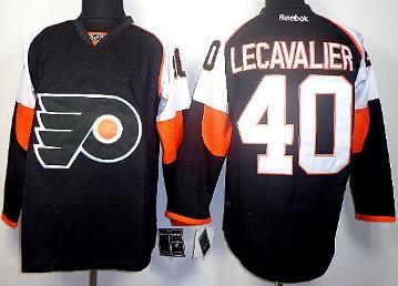 Philadelphia Flyers 40 Vincent Lecavalier Black NHL Jerseys