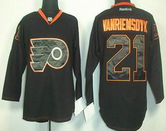 Philadelphia Flyers 21 James Van Riemsdyk 2012 Black NHL Jersey