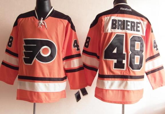 Philadelphia Flyers 48 Danny Briere 2012 Winter Classic Orange Jerseys