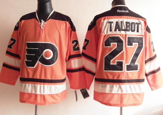 Cheap Philadelphia Flyers 27 Talbot 2012 Winter Classic Orange Jerseys For Sale