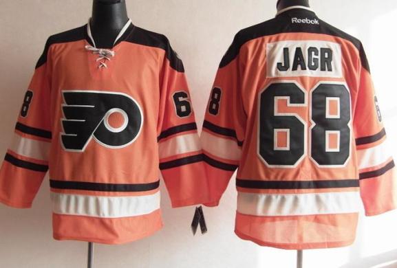 Cheap Philadelphia Flyers 68 Jagr 2012 Winter Classic Orange Jerseys For Sale