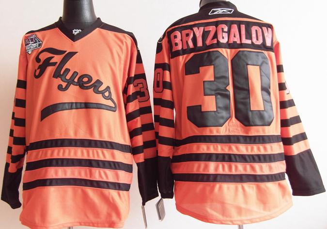 Cheap Philadelphia Flyers #30 Ilya Bryzgalov Orange 2011 Winter Classic Jersey For Sale