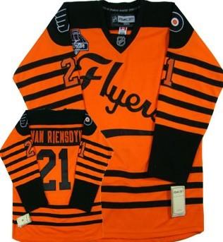 Philadelphia Flyers 21 James Vanriemsdyk 2012 Winter Classic Orange Jerseys
