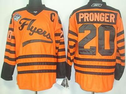 Cheap Philadelphia Flyers 20 Chris Pronger 2012 Winter Classic Orange Jerseys For Sale