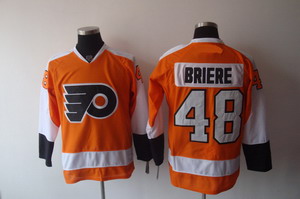 Cheap Philadelphia Flyers 48 Danny Briere Orange Ice Hockey Jersey For Sale