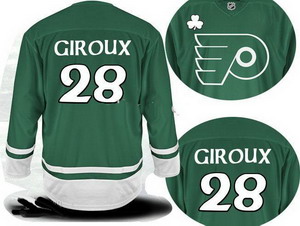 Cheap 2011 St Pattys Day Philadelphia Flyers 28 Claude Giroux Green Jersey For Sale