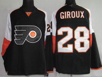 Cheap Philadelphia Flyers 28 CLAUDE GIROUX black jerseys For Sale