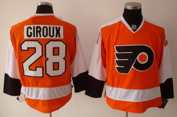 Philadelphia Flyers Claude Giroux 28 ORANGE Jersey