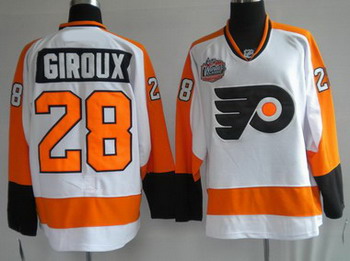 Philadelphia Flyers 28 GIROUX White WINTER CLASSIC VINTAGE Jerseys