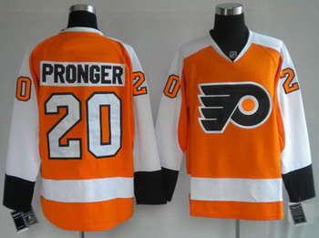 Cheap Philadelphia Flyers 20 PRONGER Orange Jerseys For Sale