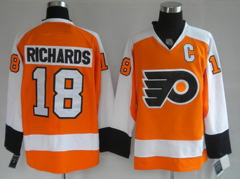 Philadelphia Flyers 18 Mike Richards Orange Jerseys