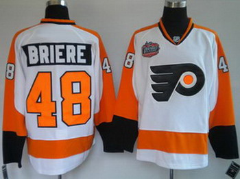 Philadelphia Flyers 48 BRIERE white WINTER CLASSIC