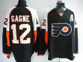Cheap Philadelphia Flyers 12 GAGNE Black Jerseys For Sale