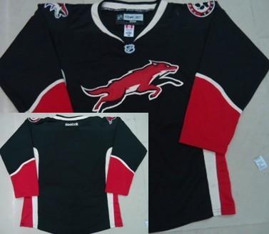 Phoenix Coyotes Blank Black Third NHL Jerseys
