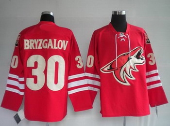 Cheap Phoenix Coyotes 30 BRYZGALOV Red Jerseys For Sale