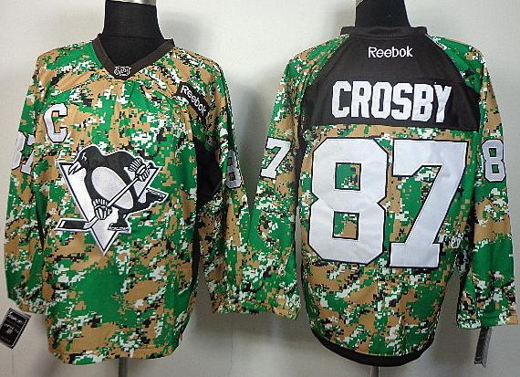 Cheap Pittsburgh Penguins 87 Sidney Crosby Camo NHL Jerseys For Sale