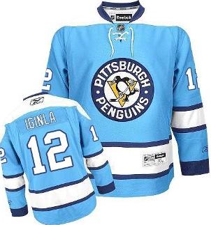 Cheap Pittsburgh Penguins 12 Jarome Iginla Blue NHL Jersey For Sale