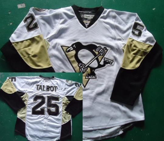 Cheap Pittsburgh Penguins 25 Maxime Talbot White NHL Jerseys For Sale