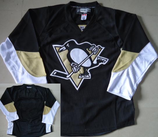Cheap Pittsburgh Penguins Black Blank NHL Jerseys For Sale
