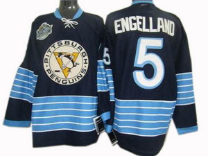 Cheap Pittsburgh Penguins 5 Deryk Engelland 2011 Winter Classic Jersey Dark Blue For Sale